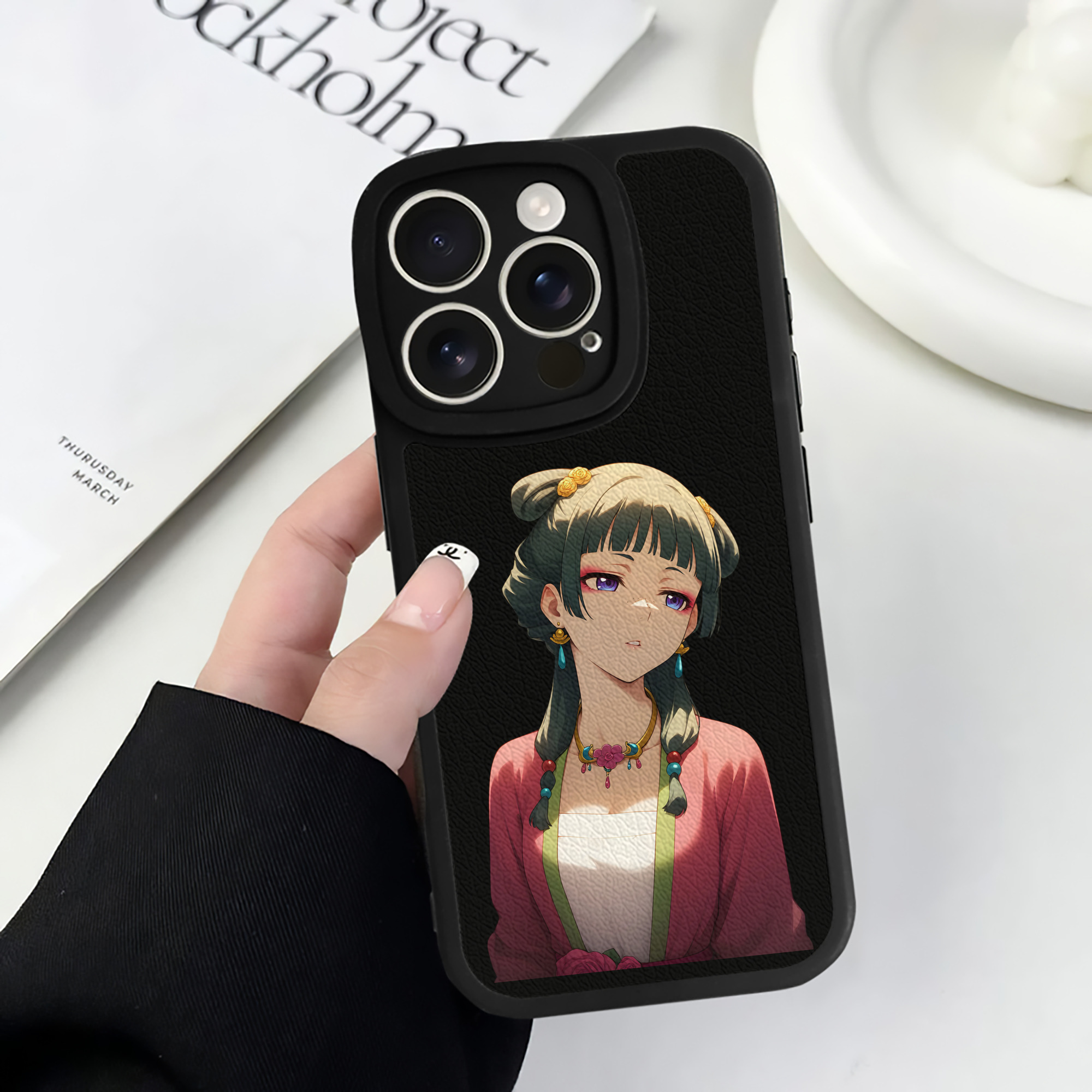 薬屋のひとりごと The Apothecary Diaries 【iPhone 16シリーズ対応】シリコンスマホケース（レザー調） 材質：シリコン